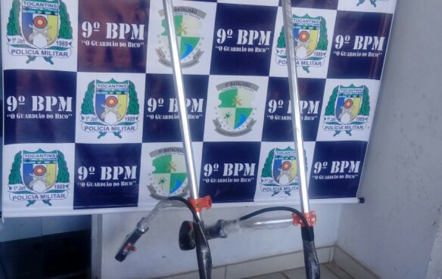 Objetos apreendidos pela PM em São Miguel