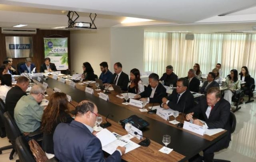 Reunião na Fieto discute questões de meio ambiente