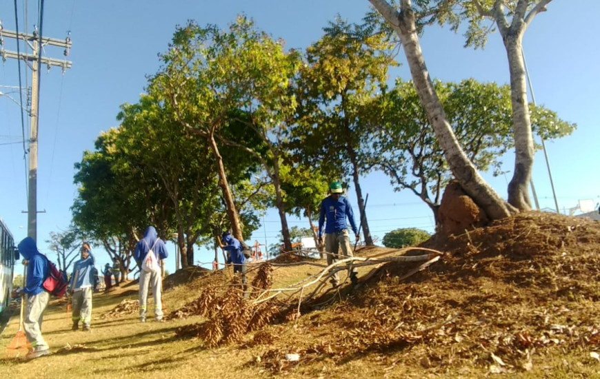 Três equipes estão encarregadas dos serviços de limpeza urbana na região Sul