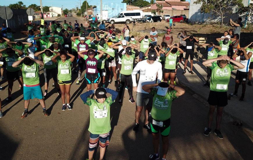 Foram 7 km de um percurso com muita elevação.