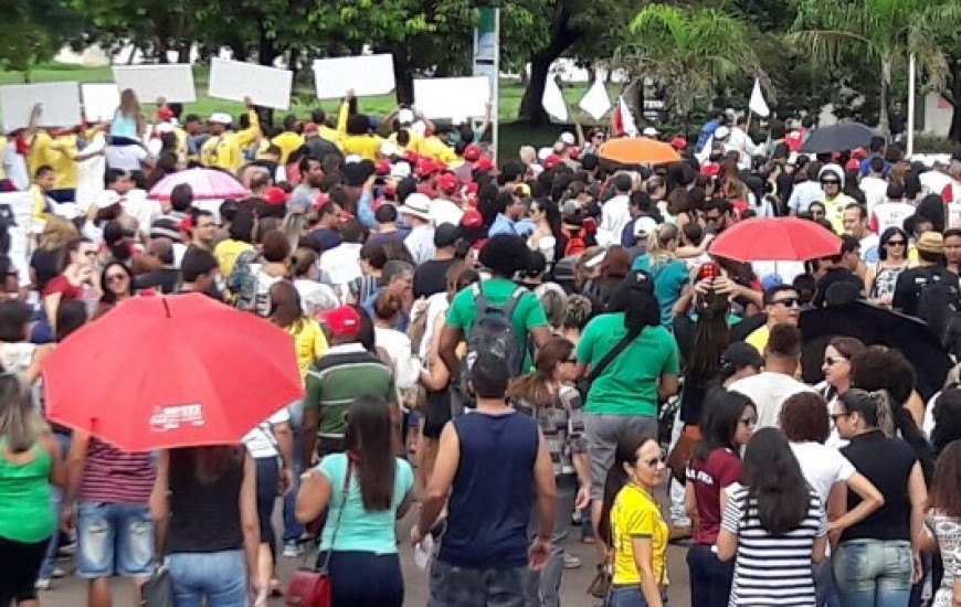 Primeiro ato contra reforma da Previdência em Palmas