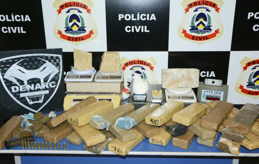 Ilícitos apreendidos pela DENARC