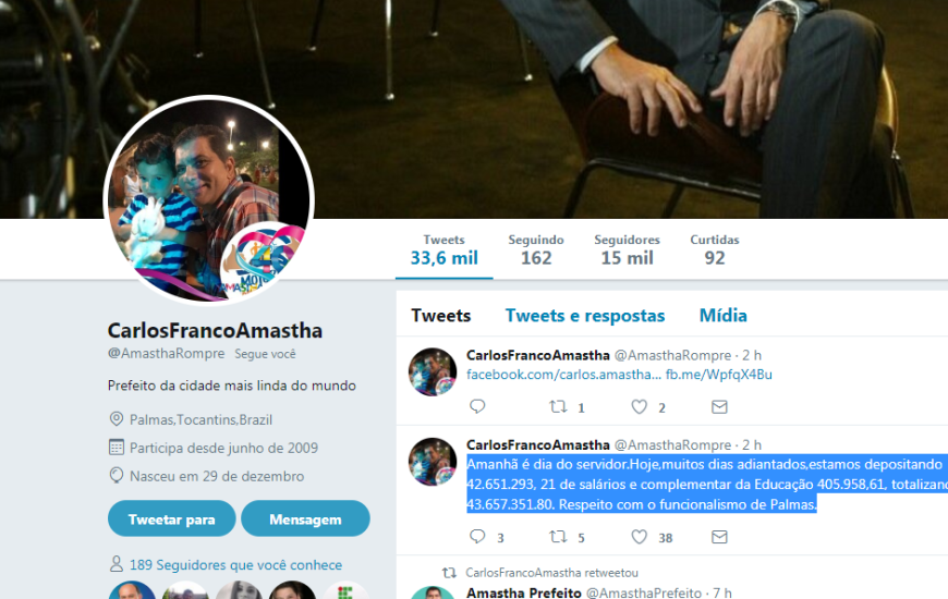 Amastha informa pagamento dos servidores na rede