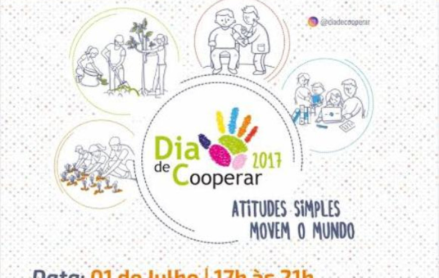 Atividades do Dia de Cooperar acontecem neste sábado