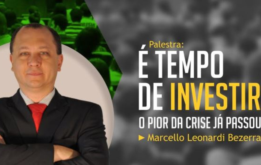 Palestra será no dia 16 de maio, às 19:30