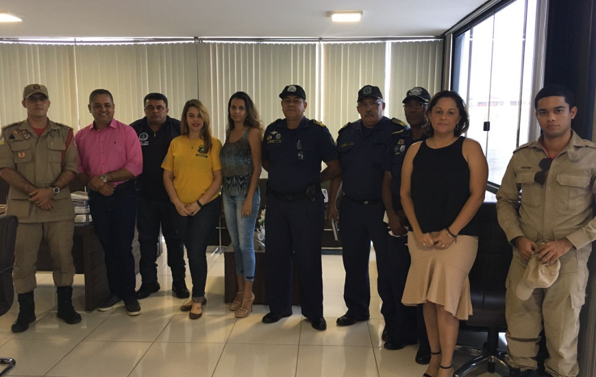 Representantes de forças de segurança estiveram reunidos na sede da Agetur