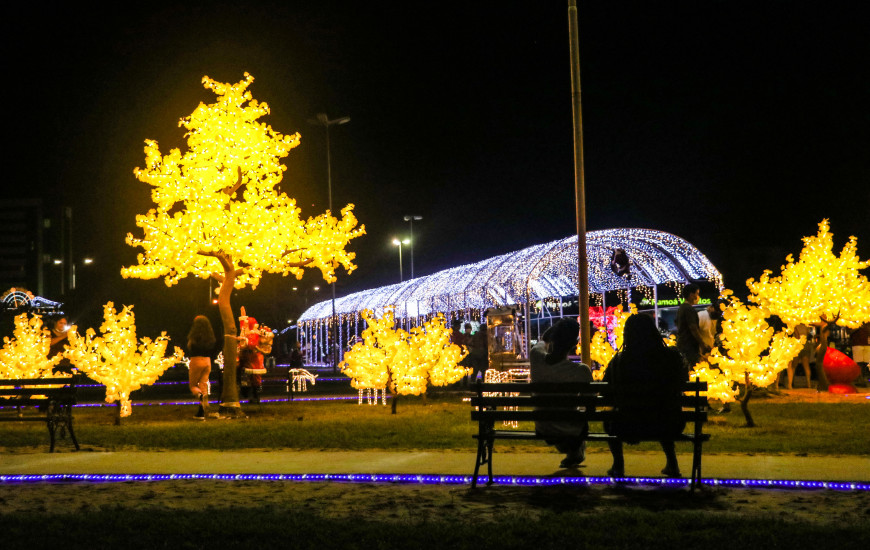Decoração de Natal no Espaço Cultural José Gomes Sobrinho em 2021