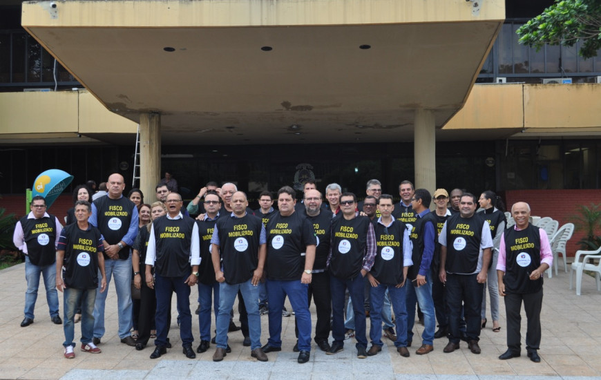 Categoria segue mobilizada na sede da Sefaz nesta segunda