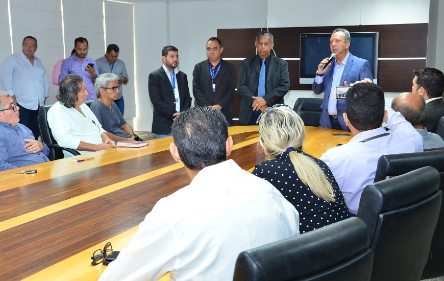 Encontro aconteceu na sala de reuniões da Presidência