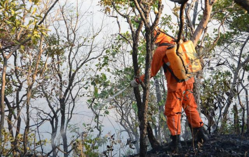 Combate às queimadas na Serra do Lajeado