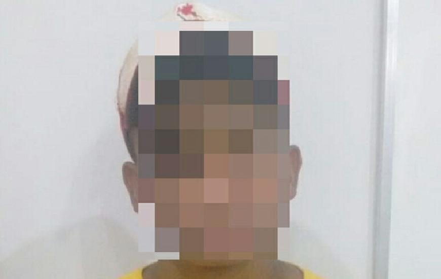 O nome e a imagem nítida do suspeito não foram divulgados pela PM