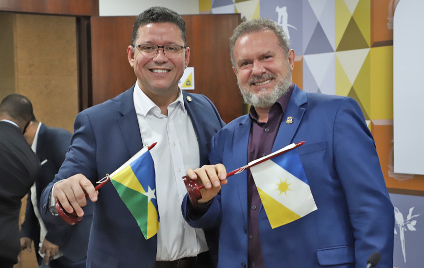 Governador de Rondônia, Marcos Rocha, e Mauro Carlesse.