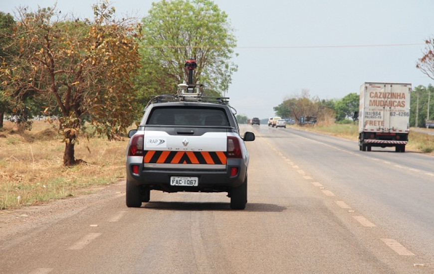 Veículo percorreu todas as rodovias estaduais pavimentadas. 