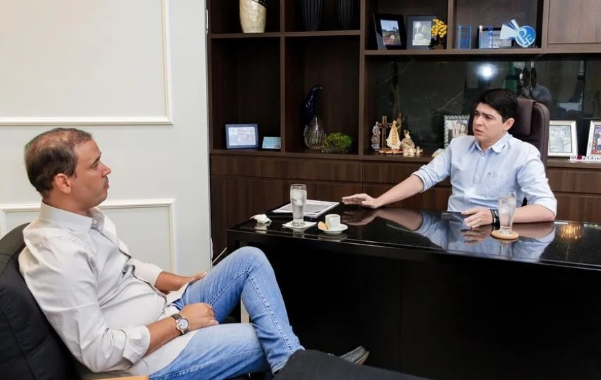 Vicentinho Jr e Celso Morais na Prefeitura de Paraíso do Tocantins