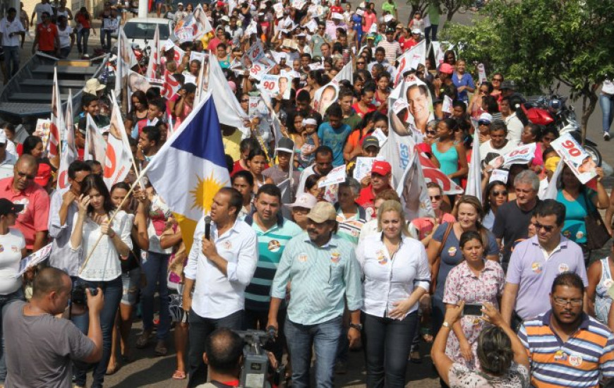 Ataídes durante caminhada em Gurupi