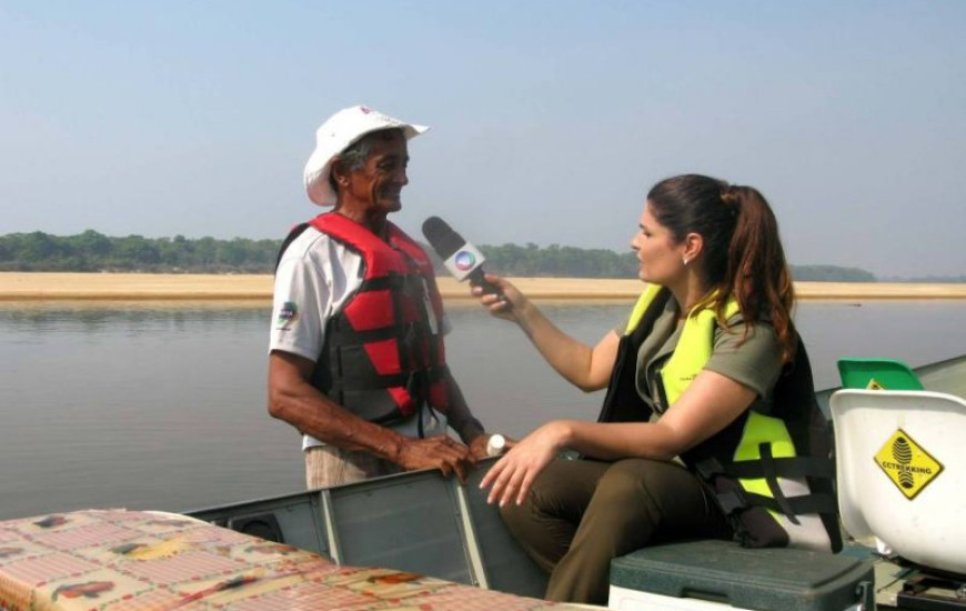 A equipe da TV Record de São Paulo está no Cantão