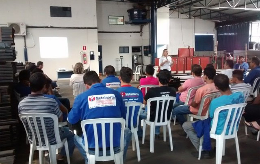 Palestra motivacional em empresa de Gurupi