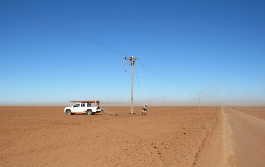 Jalapão teve troca de postes e outros serviços.
