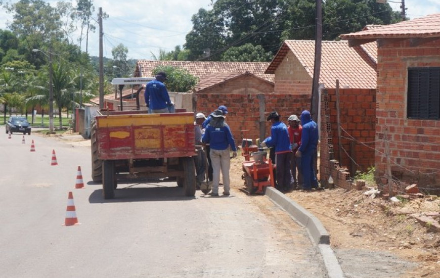 Obras são iniciadas em Pedro Afonso