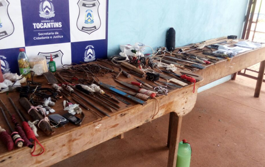 Artigos ilegais são apreendidos em presídios