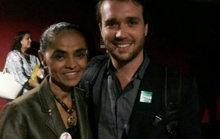 Rafael Boff ao lado de Marina Silva