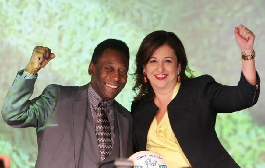 Pelé e Kátia Abreu