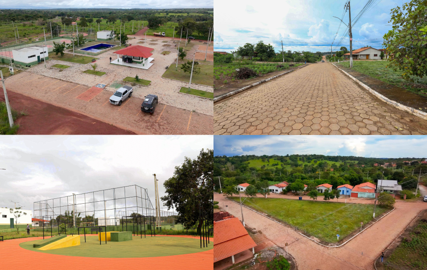 Recursos foram destinados a obras em Palmeiras (Esq) e em Itacajá (dir)