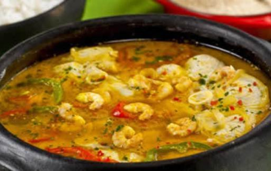 Muqueca de peixe, um dos pratos da festa