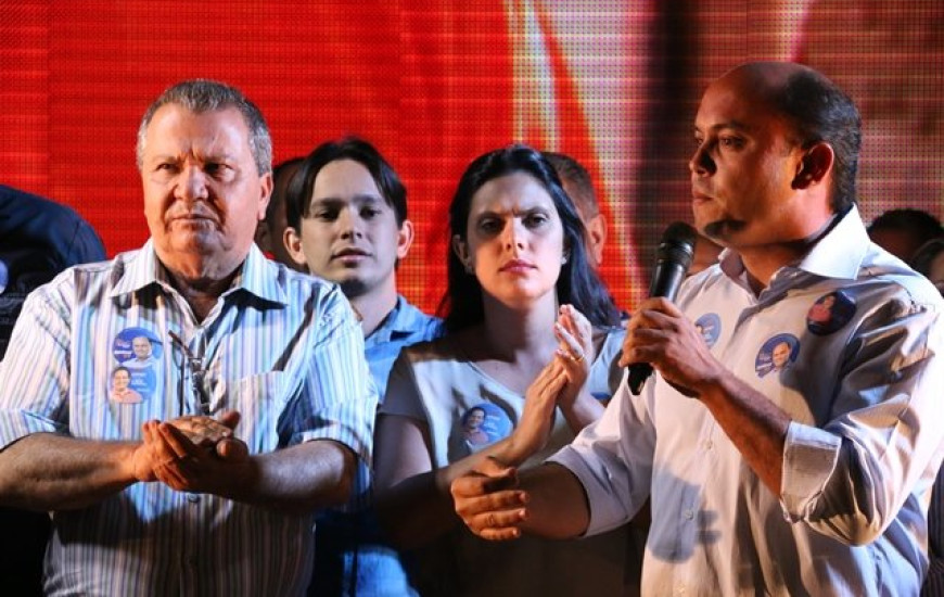 Sandoval discursando em Arraias