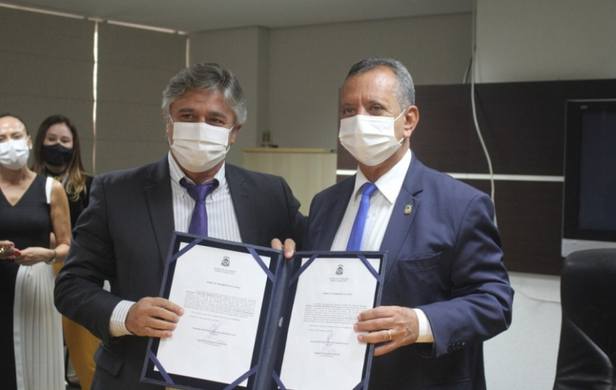 Deputado Eduardo com o governador em exercício, Antonio Andrade