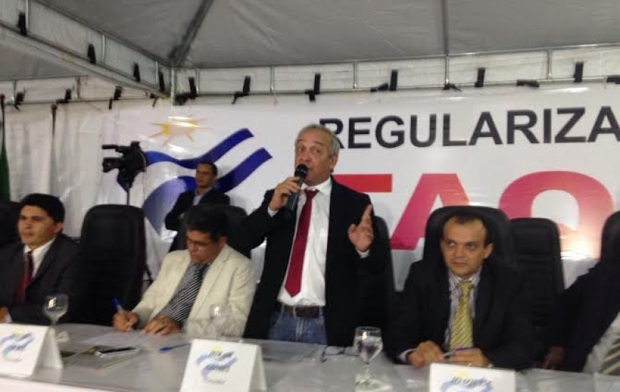 Vereador Hiram Gomes em sessão itinerante