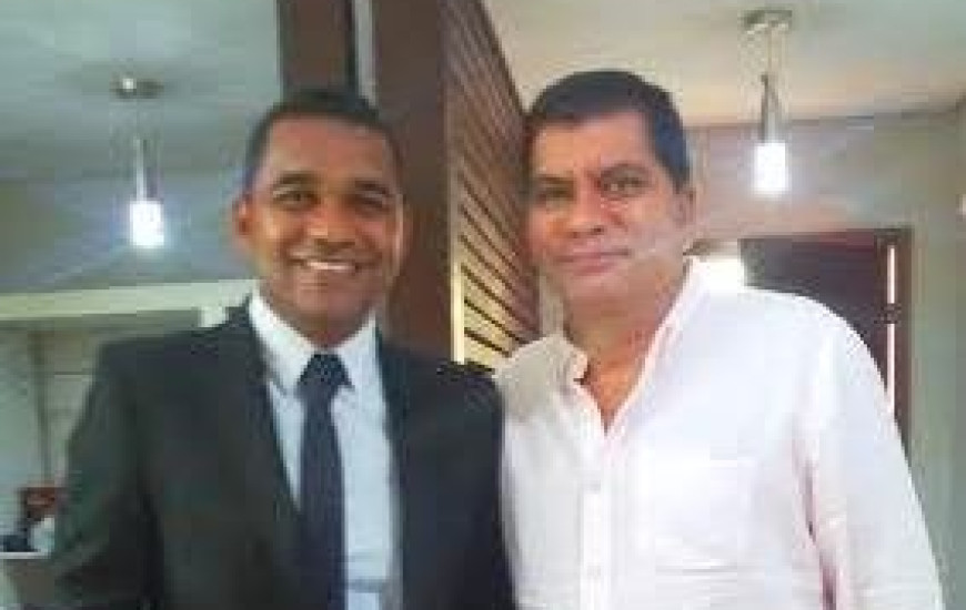 Waldson da Agesp e o prefeito Carlos Amastha