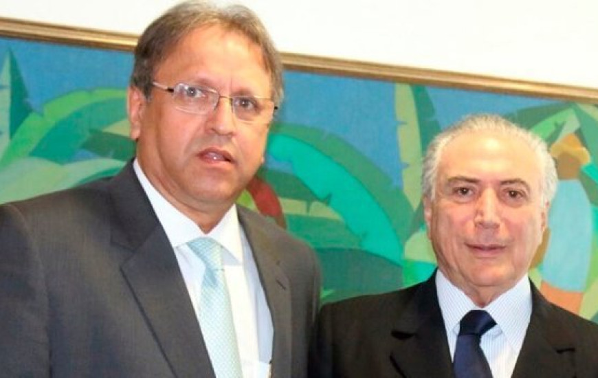 Marcelo Miranda ao lado de Temer