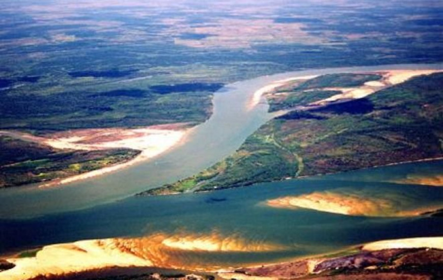 Encontro das águas em Esperantina