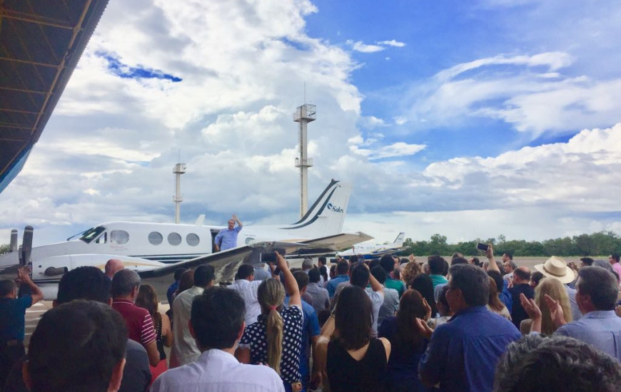 Governador do Estado desembarca em Palmas 