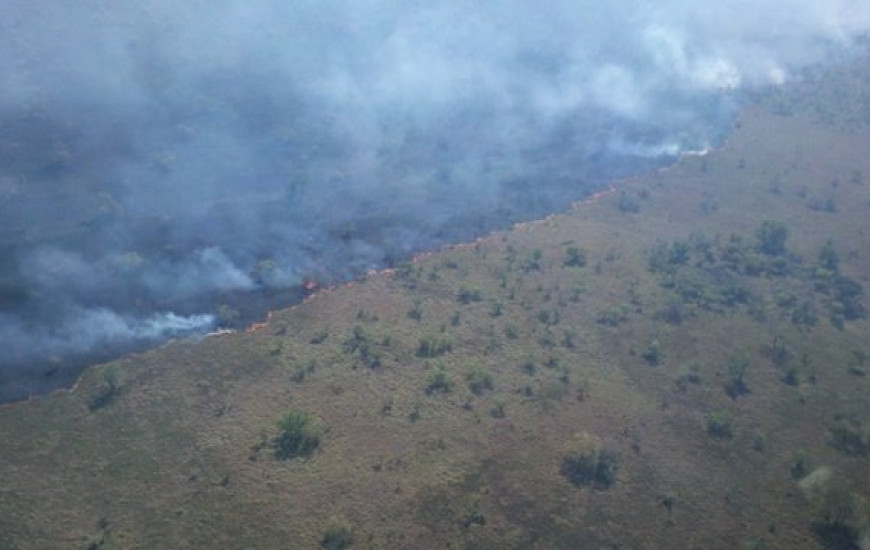 Incendio na Ilha do Bananal