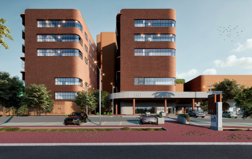 Imagem da fachada do Hospital Universitário de Palmas