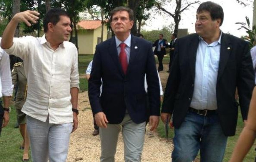 Deputado César Halum com o ministro