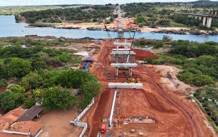 Repasses serão efetuadas até dezembro, mês previsto para a conclusão da ponte