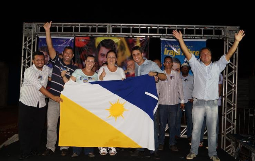 Comício na 203 Norte, em Palmas