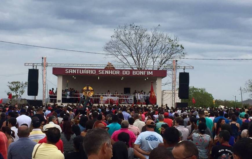 Missa campal é o ponto alto da Romaria do Senhor do Bonfim, em Natividade