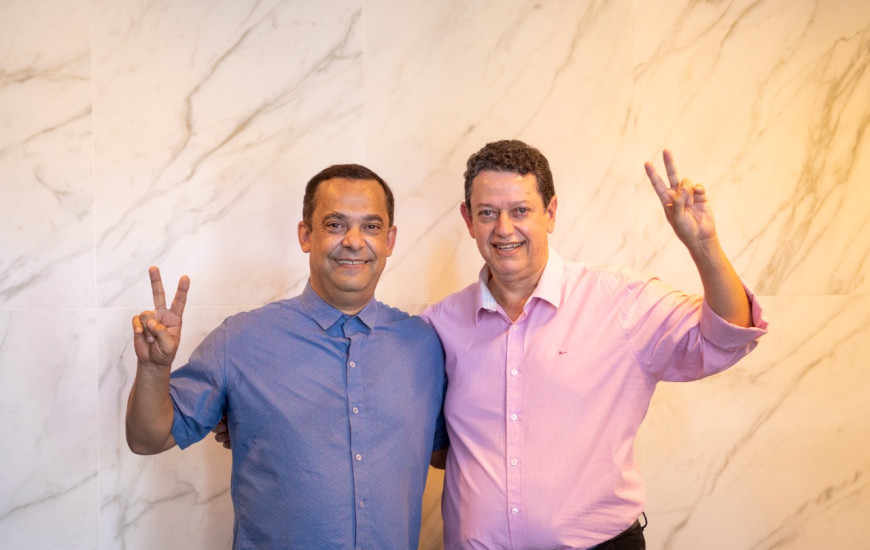 Presidente do Sindifiscal, José Rogério Jatobá e vice-presidente, Saulo Barreira