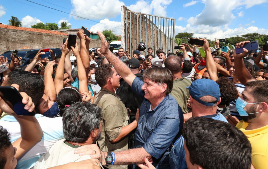 Presidente Jair Bolsonaro durante visita ao Maranhão.