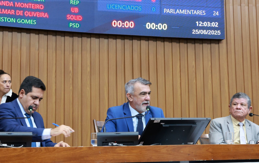 Matérias foram encaminhadas na sessão ordinária desta quarta, 25