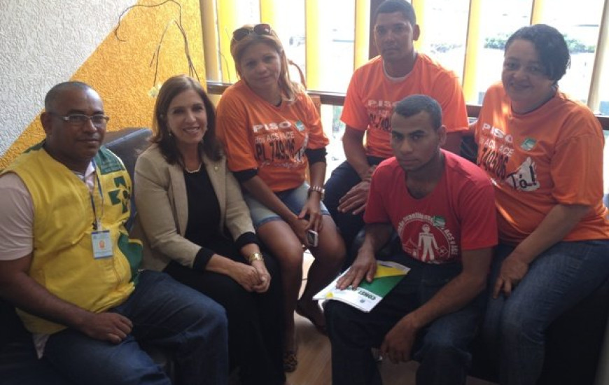 Nilmar recebe agentes de saúde