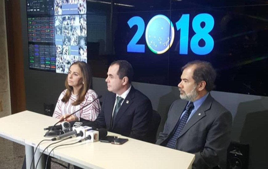 Coletiva foi realizada logo após a apuração dos votos