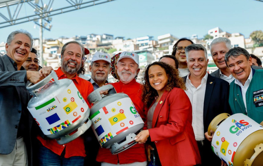 Presidente Lula durante o anúncio do programa Gás do Povo
