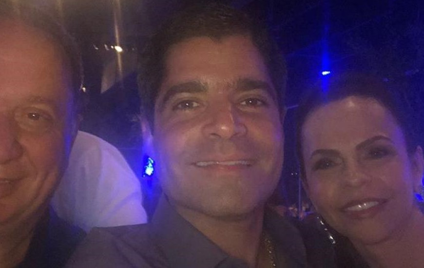Dorinha com o presidente do partido e prefeito de Salvador, ACM Neto