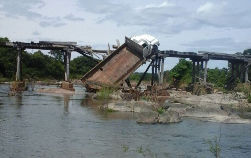 Caminhão estava carregado de vacas quando caiu