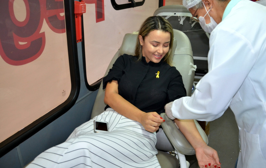 Unidades móvel irá percorrer diferentes locais para coletar sangue